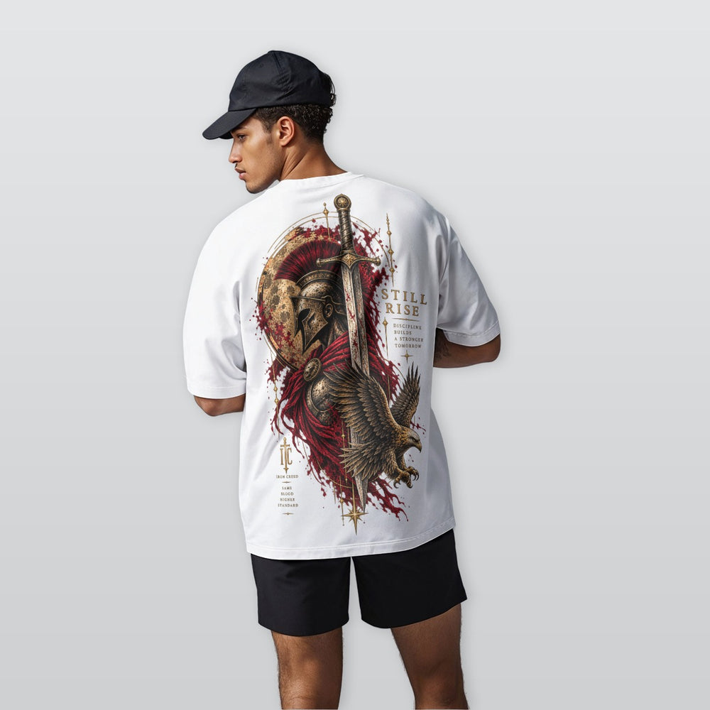All-Over Print Men’s Oversize Crewneck T-Shirt|230GSM Cotton